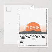 Briefkaart van Wyoming (Voorkant / Achterkant)