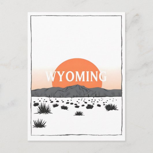  Briefkaart van Wyoming (Voorkant)