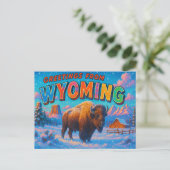 BRIEFKAART VAN WYOMING (Staand voorkant)