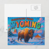 BRIEFKAART VAN WYOMING (Voorkant / Achterkant)