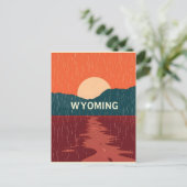  Briefkaart van Wyoming (Staand voorkant)