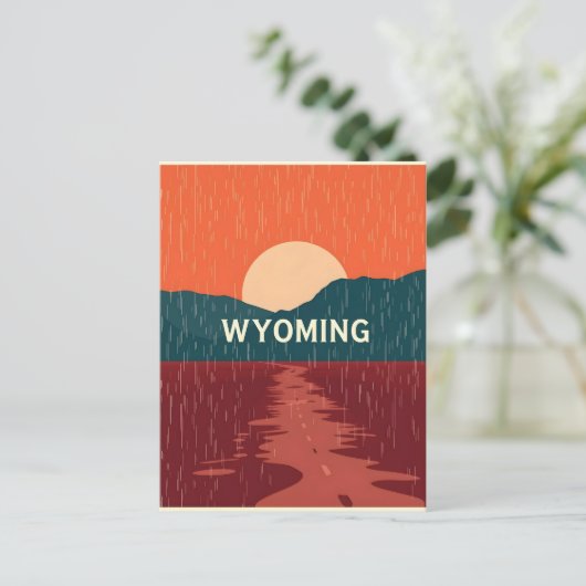  Briefkaart van Wyoming (Staand voorkant)