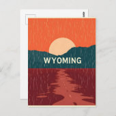  Briefkaart van Wyoming (Voorkant / Achterkant)