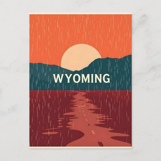  Briefkaart van Wyoming (Voorkant)