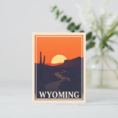 Briefkaart van Wyoming (Staand voorkant)