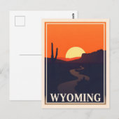 Briefkaart van Wyoming (Voorkant / Achterkant)