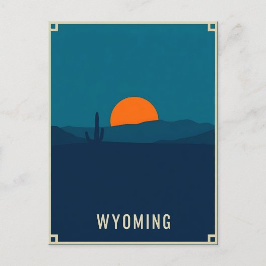  Briefkaart van Wyoming (Voorkant)