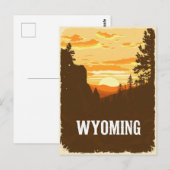  Briefkaart van Wyoming (Voorkant / Achterkant)