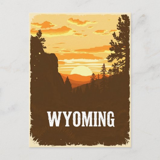  Briefkaart van Wyoming (Voorkant)
