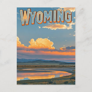  Briefkaart van Wyoming