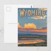 Briefkaart van Wyoming (Voorkant / Achterkant)