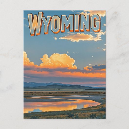 Briefkaart van Wyoming (Voorkant)