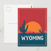  Briefkaart van Wyoming (Voorkant / Achterkant)