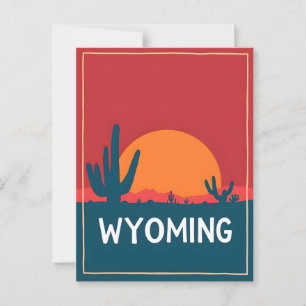  Briefkaart van Wyoming