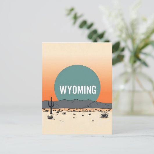  Briefkaart van Wyoming (Staand voorkant)