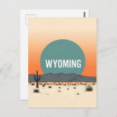  Briefkaart van Wyoming (Voorkant / Achterkant)