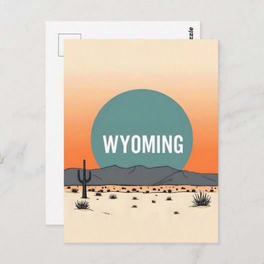  Briefkaart van Wyoming (Voorkant / Achterkant)