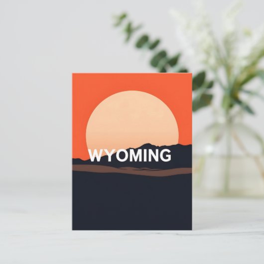  Briefkaart van Wyoming (Staand voorkant)