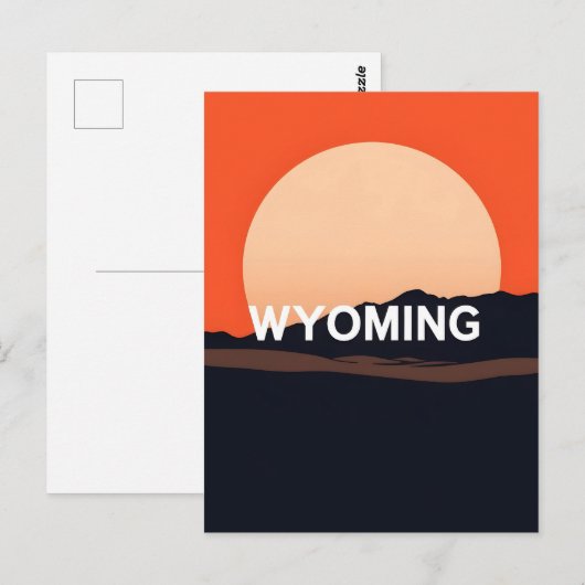  Briefkaart van Wyoming (Voorkant / Achterkant)