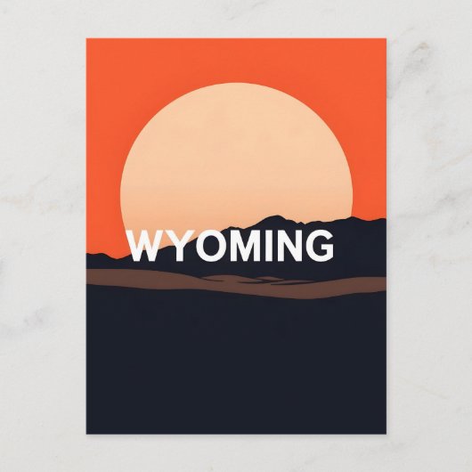  Briefkaart van Wyoming (Voorkant)