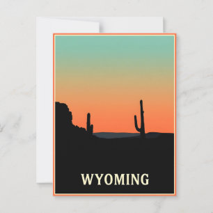  Briefkaart van Wyoming