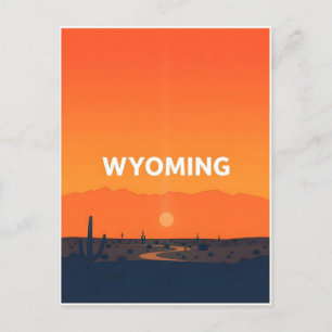  Briefkaart van Wyoming