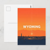  Briefkaart van Wyoming (Voorkant / Achterkant)