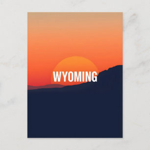  Briefkaart van Wyoming