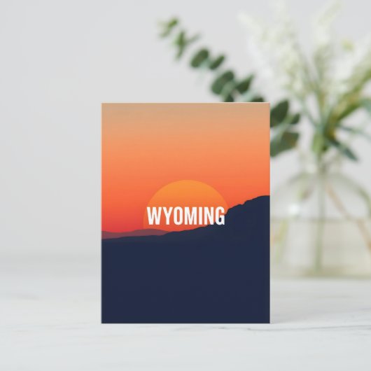  Briefkaart van Wyoming (Staand voorkant)