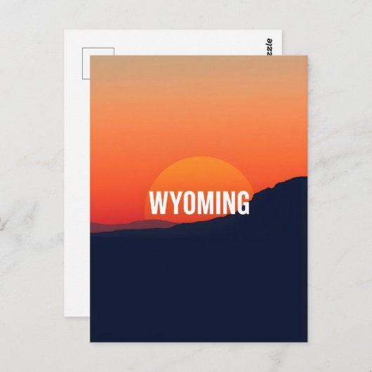  Briefkaart van Wyoming (Voorkant / Achterkant)