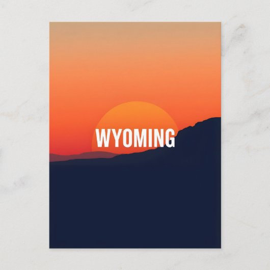  Briefkaart van Wyoming (Voorkant)