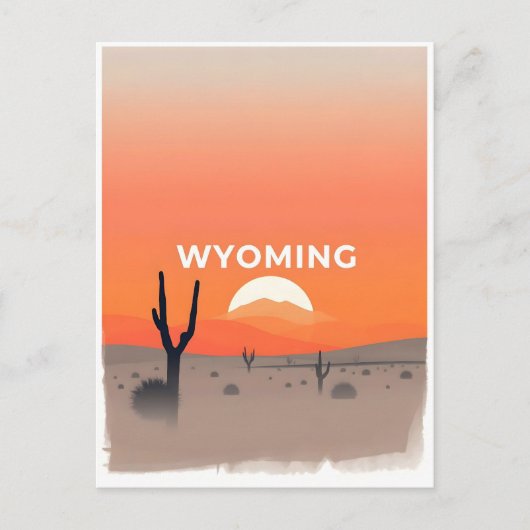  Briefkaart van Wyoming (Voorkant)