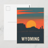  Briefkaart van Wyoming (Voorkant / Achterkant)