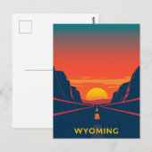  Briefkaart van Wyoming (Voorkant / Achterkant)