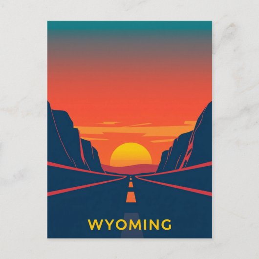  Briefkaart van Wyoming (Voorkant)