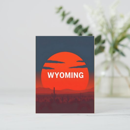 Briefkaart van Wyoming (Staand voorkant)