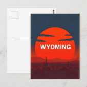  Briefkaart van Wyoming (Voorkant / Achterkant)
