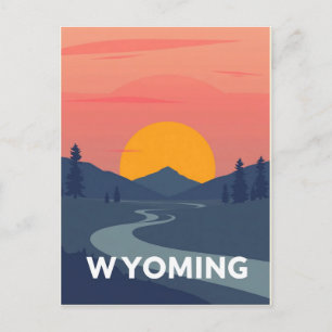 Briefkaart van Wyoming