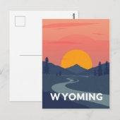  Briefkaart van Wyoming (Voorkant / Achterkant)