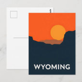  Briefkaart van Wyoming (Voorkant / Achterkant)