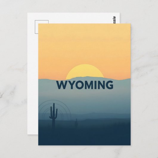  Briefkaart van Wyoming (Voorkant / Achterkant)