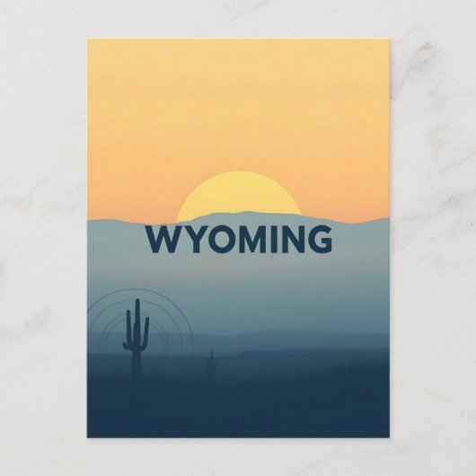  Briefkaart van Wyoming (Voorkant)