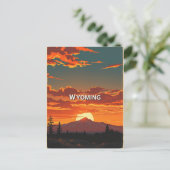  Briefkaart van Wyoming (Staand voorkant)