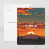  Briefkaart van Wyoming (Voorkant / Achterkant)