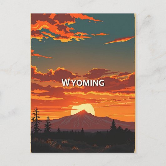  Briefkaart van Wyoming (Voorkant)