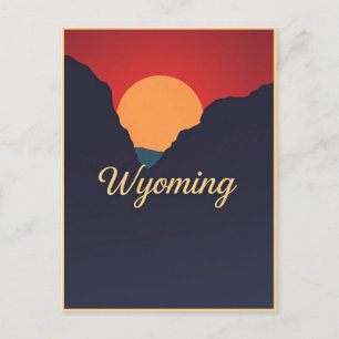  Briefkaart van Wyoming