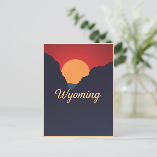  Briefkaart van Wyoming (Staand voorkant)