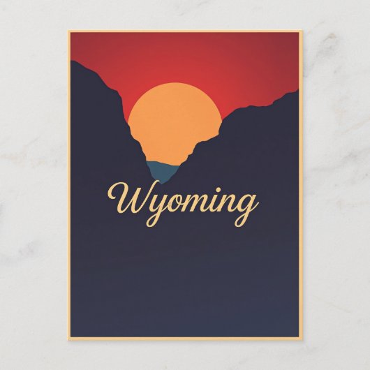  Briefkaart van Wyoming (Voorkant)