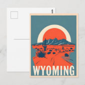  Briefkaart van Wyoming (Voorkant / Achterkant)