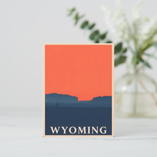  Briefkaart van Wyoming (Staand voorkant)